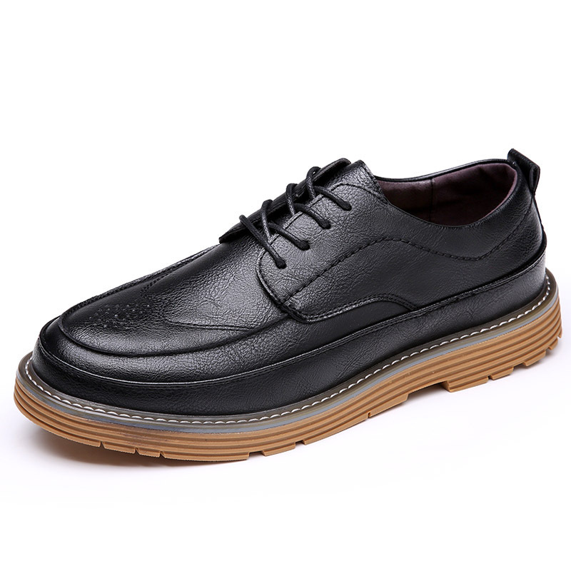 Trendy Korean Style Casual Leather Shoes - Image 5