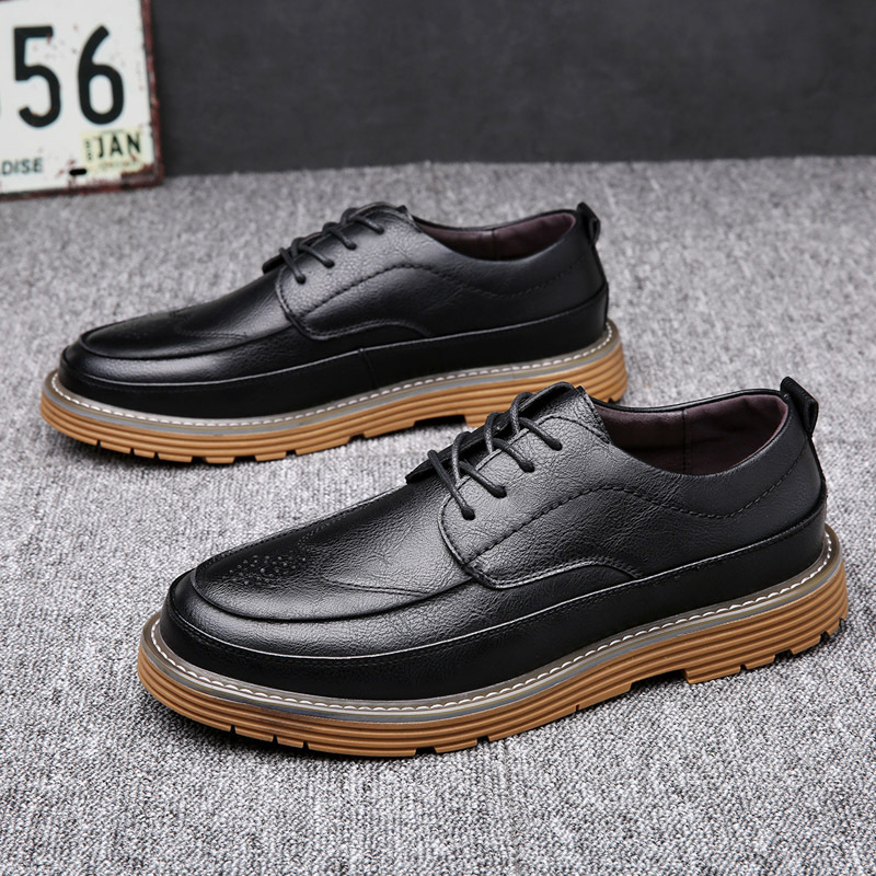 Trendy Korean Style Casual Leather Shoes - Image 7